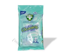 GREEN Chusteczki do czyszczenia toalety40szt SHIELD TOILET CLEANING WIPES