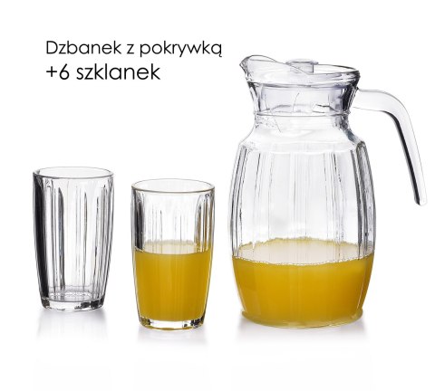 SOFIA Komplet dzbanek i 6 szklanek 2L, 6x310ml