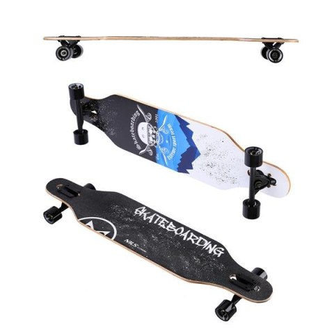 LONGBOARD SKULL WOOD SKATE NILS EXTREME