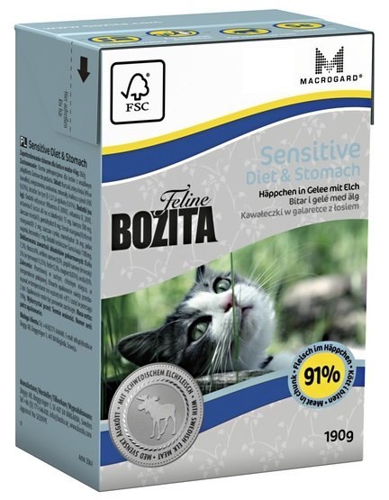 Bozita Cat Tetra Recart Feline Diet & Stomach 190g