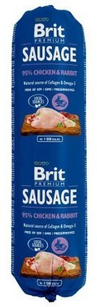 Brit Premium Sausage Chicken & Rabbit 800g