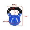 KNV10 BLUE KETTLEBELL ŻELIWNY POKRYTY WINYLEM HMS