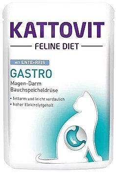 Kattovit Feline Diet Gastro kaczka i ryż saszetka 85g