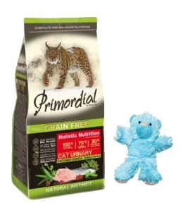 Primordial Cat Grain Free Urinary Turkey & Herring 2kg + zabawka KONG