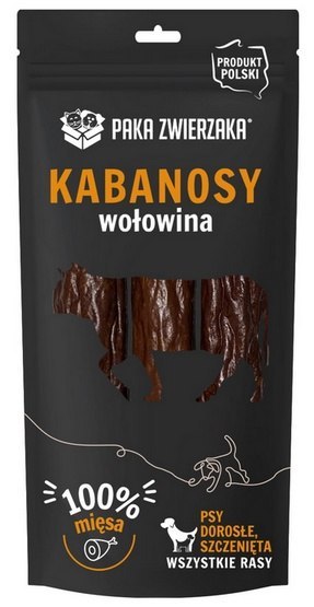 Paka Zwierzaka Kabanosy Wołowina 3szt 80g