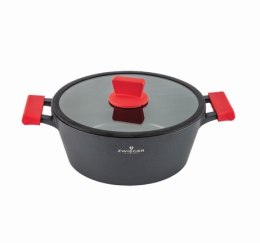 ZWIEGER OBSIDIAN Garnek z pokrywką 24cm3L indukcja