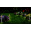 POCHODNIA LAMPA SOLARNA TAŃCZĄCE PŁOMYKI 12 LED SMD 7,5x7,5x46,5CM SZARA