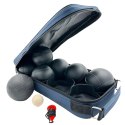 KULE DO GRY 8 SZT- BOULE PETANQUE CZARNE POKROWIEC ENERO PRO