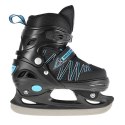 NH11912 A 2w1 BLACK/BLUE ROZM. M(35-38) ŁYŻWOROLKI Z WYM. PŁ. HOKEJOWĄ NILS EXTREME