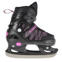 NH11912 A 2w1 BLACK/PINK ROZM. S(31-34) ŁYŻWOROLKI Z WYM. PŁ. HOKEJOWĄ NILS EXTREME