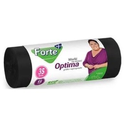 FORTE Worki na śmieci LDPE 35L 15szt OPTIMA