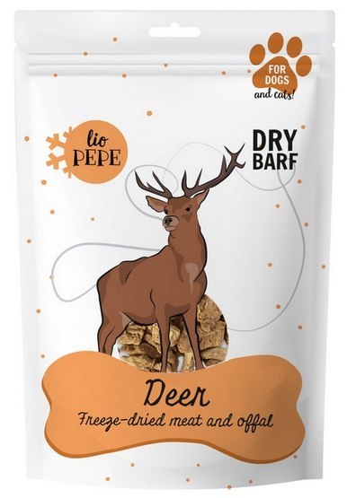 Paka Zwierzaka Lio PEPE Przysmak Deer (mięso jelenia) 60g