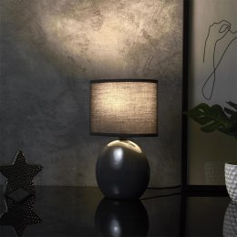 Lampa ceramiczna owalna grafitowa