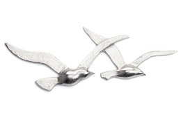 Ozdoba ścienna Latające Ptaki 35 cm Wykonane z aluminium, celowo chropowatego BOLTZE