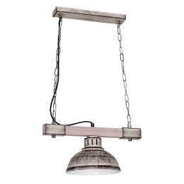 Lampa industrialna Hakon jasny brązowy Wykonany z metalu i drewna, stylowa i modna lampa wisząca w stylu LOFT, gwint E27 Luminex