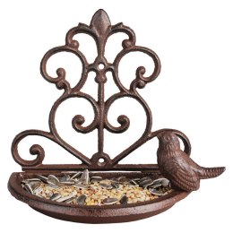 Poidełko dla ptaków ścienne żeliwneOzdobna, ażurowa dekoracja ścienna pełniąca funkcję poidła czy też karmika dla ptaszków wykon Esschert Design