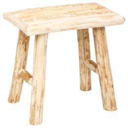 Stołek drewniany Woody 34x23 cmPraktyczny drewniany taboret, wykonany z drewna o naturalnym kolorze, idealny do pokoju lub sypia ATMOSPHERA