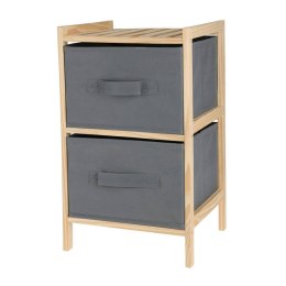 Regał 2 poziomowy drewniany z szufladami H&S Decoration