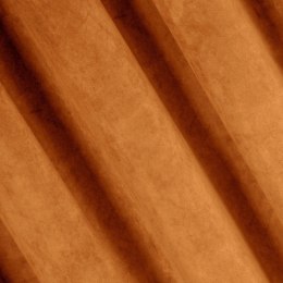 Zasłona VILLA gotowa 140x250 cm ruda Gładka, jednokolorowa zasłona z miękkiego welwetu o charakterystycznym dla aksamitu połysku EUROFIRANY B.B. Choczyńscy Sp.J.