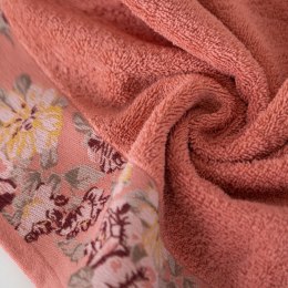 Ręcznik ELSA/01 50x90 cm pomarańczowy Gruby, miękki i chłonny ręcznik z oryginalnym kwiatowym zdobieniem doskonale sprawdzi się  EUROFIRANY B.B. Choczyńscy Sp.J.