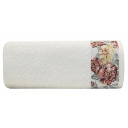 Ręcznik ELSA/02 50x90 cm kremowy Przyjemny w dotyku, gruby i chłonny ręcznik z oryginalnym kwiatowym zdobieniem doskonale sprawd EUROFIRANY B.B. Choczyńscy Sp.J.