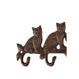 Wieszak żeliwny z kotami vintage 29cm Esschert Design