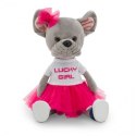 Przytulanka piesek lucky betsy w sukience lucky girl - 38cm